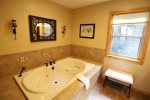 Jacuzzi Tub in Master Bath at White Mountain Luxury Home